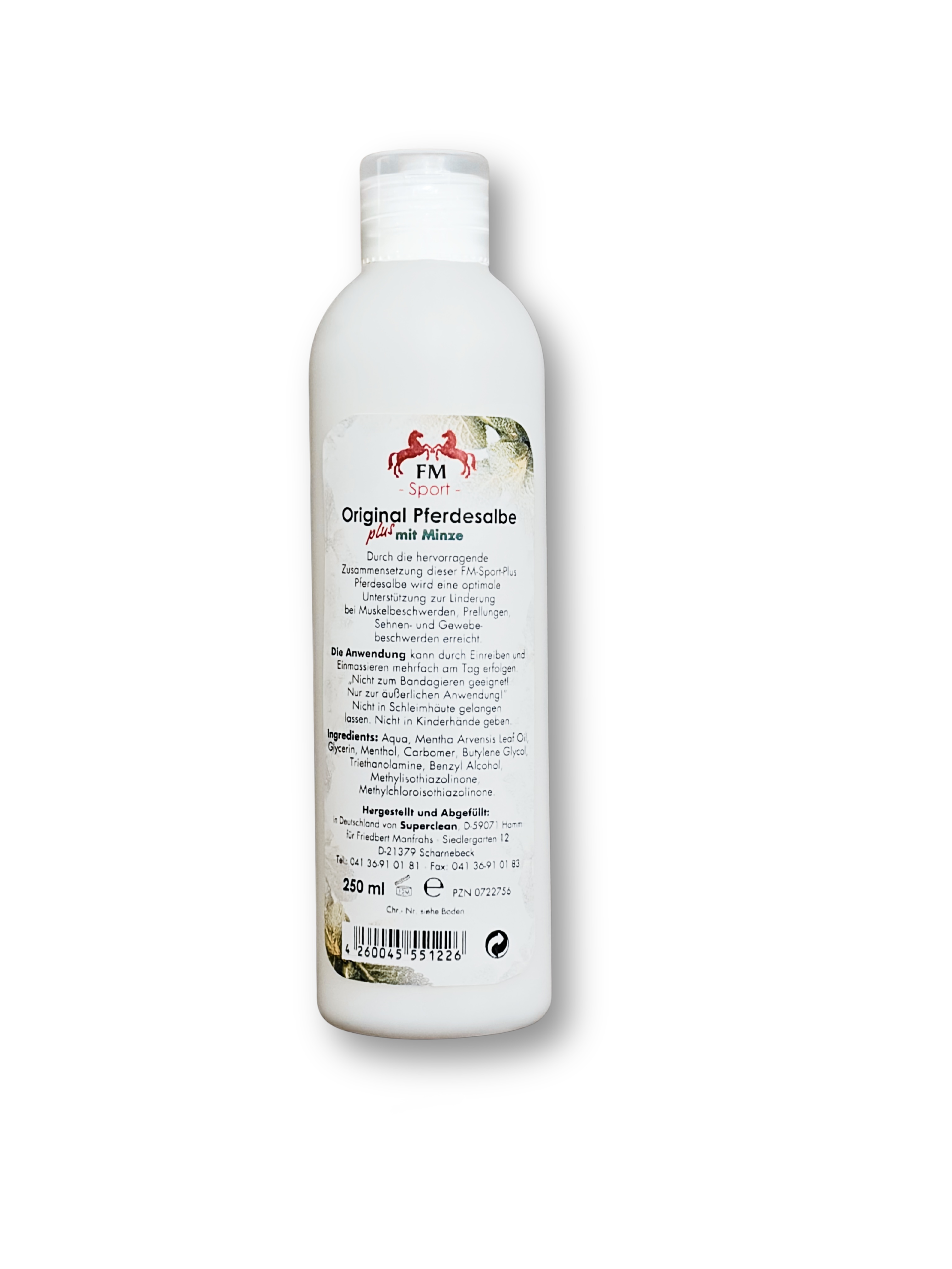 250 ml Original Pferdesalbe Minze plus